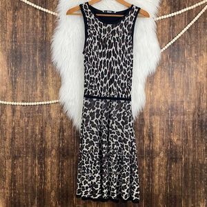 Trina Turk  Huxley Leopard Print Fit & Flare Dress